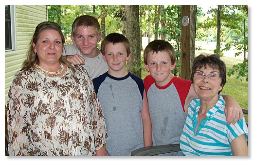 Dawn, Chris, Brenden, Dylan, and Barbara.