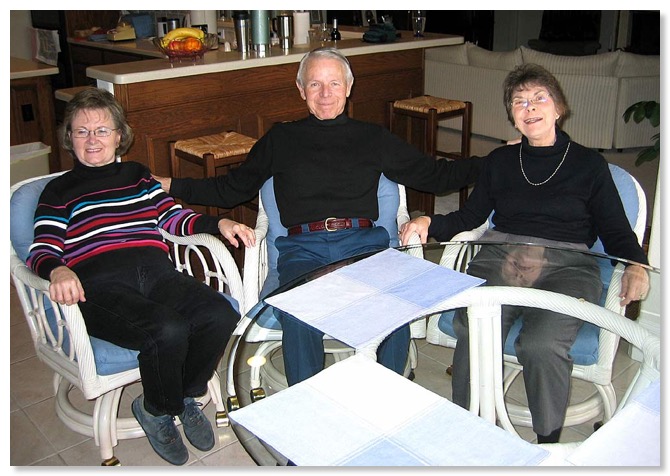 Lorraine Russell with Jack and Barbara Phillips.