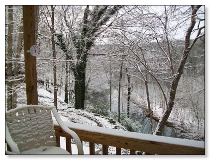 A view from the back deck.